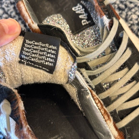 P448 low-tops - stunning cowhide leather only lightly worn great Italian sneaks - Picture 10 of 13